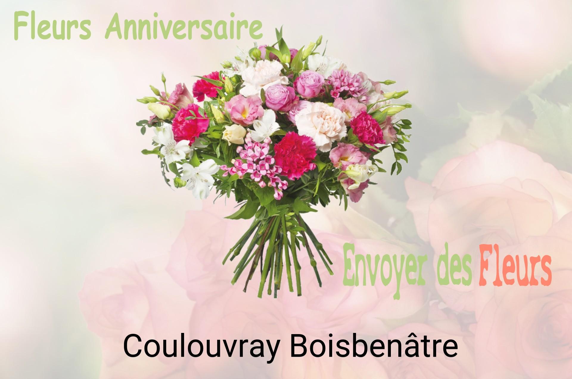 Bouquet de fleurs d’anniversaire livré à Coulouvray-Boisbenâtre