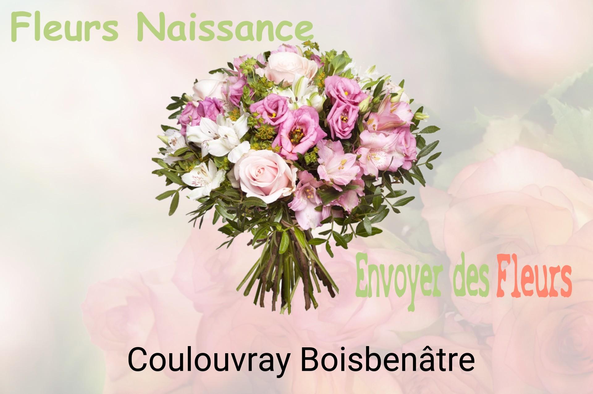 Bouquet de fleurs de naissance livré à Coulouvray-Boisbenâtre